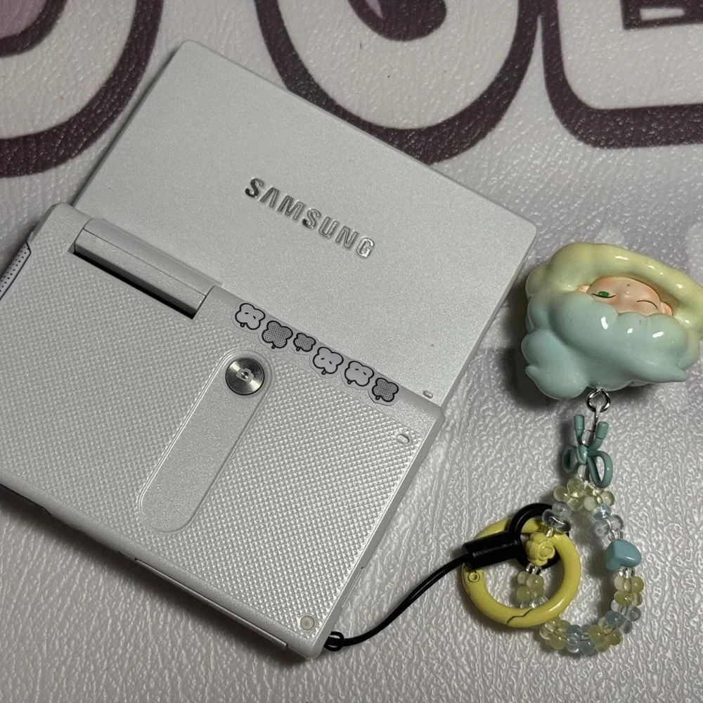 Samsung Silver Digital Camera with Charm